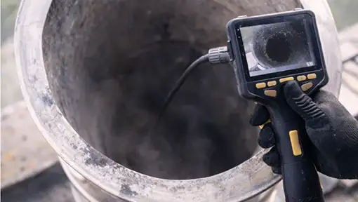 Contrôle d’un conduit de fumée avant création ou rénovation