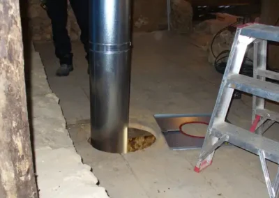 Conduit traversant les combles pour poêle - B Services