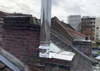 Conduit neuf - Mise au norme d'une cheminée - B Services