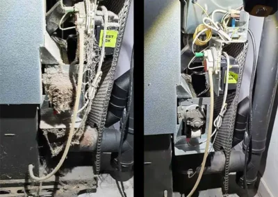 Entretien d'un poêle à pellets avant et après l'intervention d'un professionnel à Lens